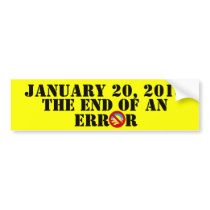 Jan. 20th, 2013 The End Of An Era Bumper Sticker