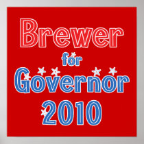 Jan Brewer for Governor 2010 Star Design Print