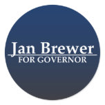 Jan Brewer for Governor Round Sticker