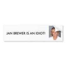 Jan Brewer is an idiot bumper stickers