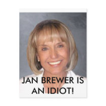 Jan Brewer is an idiot Postcard