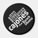 Jan Brewer More Cajones Than Barack Obama Fridge Magnet