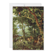 Jan Bruegel the Elder - Paradise Personalized Invites