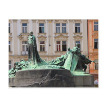 Jan Hus Memorial Postcard
