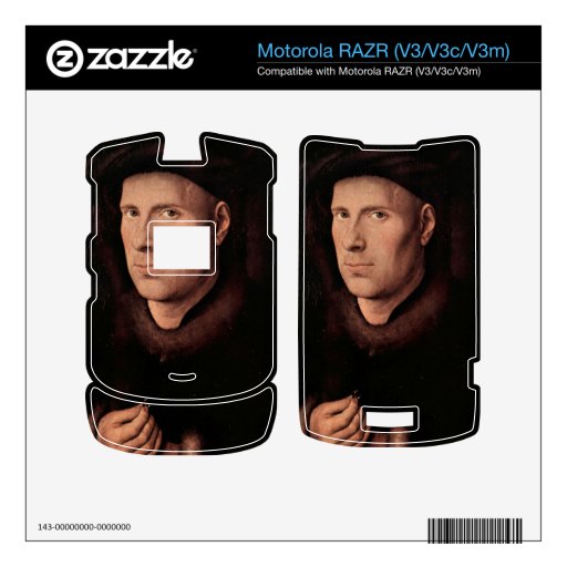 Jan Van Eyck - Portrait of Jan de Leeuw Motorola RAZR Skin