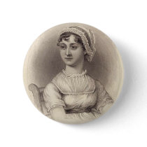 Jane Austen Pinback Button