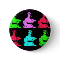 Jane Austen Collage Pinback Buttons