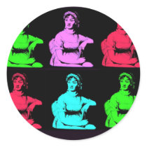 Jane Austen Collage Sticker
