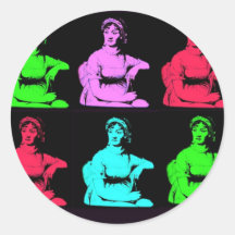 Jane Austen Collage Sticker
