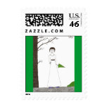 Jane Austen Creepy Rice Painting Stamp