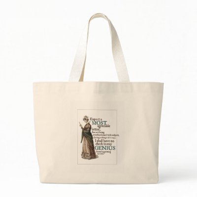 Jane Austen Genius Bag by pemberley