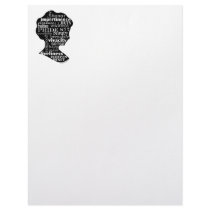 Jane Austen Girl Letterhead