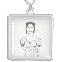 Jane Austen Girl Necklace