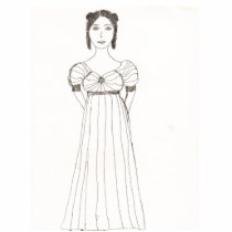 Jane Austen Girl Photo Cutout