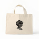 Jane Austen Girl Tote Bag