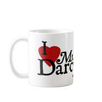 Jane Austen Heart Darcy Mug