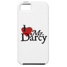 Jane Austen I LOVE Mr. Darcy iPhone 5 Case