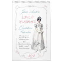 Jane Austen Love & Marriage Quotations Calendar