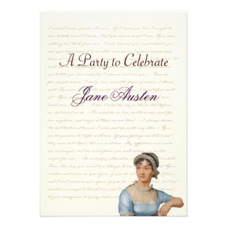 Jane Austen Party Birthday Celebration Quotes