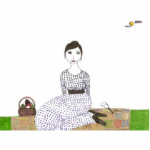 Jane Austen Picnic Photo Cut Out