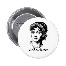 Jane Austen Pinback Button