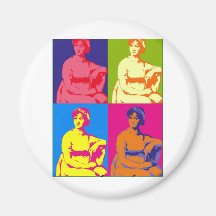 Jane Austen Pop Art Fridge Magnets