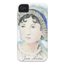Jane Austen Portrait by Alice Flynn iPhone 4 Case-Mate Case