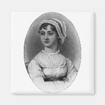 Jane Austen Portrait Fridge Magnet