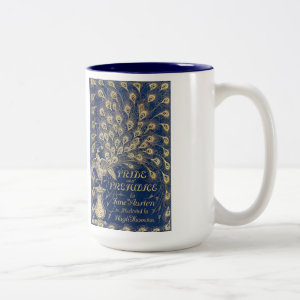 Jane Austen Pride and Prejudice Peacock 1894 Coffee Mugs