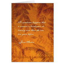 Jane Austen Quote Birthday Card CUSTOMIZED