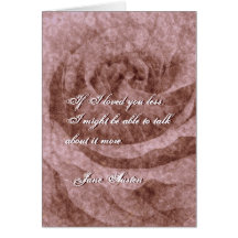 Jane Austen Quote Greeting Card CUSTOMIZED