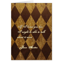 Jane Austen Quote Greeting Card CUSTOMIZED