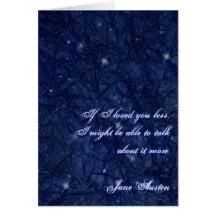 Jane Austen Quote Greeting Card CUSTOMIZED
