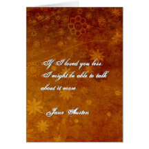 Jane Austen Quote Greeting Card CUSTOMIZED