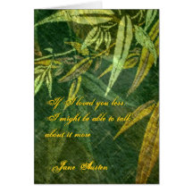 Jane Austen Quote Greeting Card CUSTOMIZED