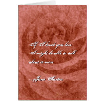 Jane Austen Quote Greeting Card CUSTOMIZED