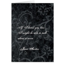 Jane Austen Quote Greeting Card CUSTOMIZED
