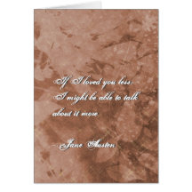 Jane Austen Quote Greeting Card CUSTOMIZED