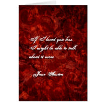 Jane Austen Quote Greeting Card CUSTOMIZED