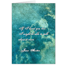 Jane Austen Quote Greeting Card CUSTOMIZED