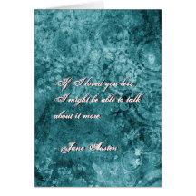 Jane Austen Quote Greeting Card CUSTOMIZED