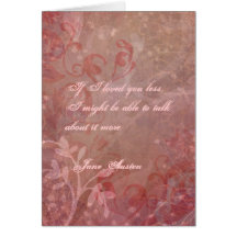 Jane Austen Quote Greeting Card CUSTOMIZED