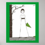 Jane Austen Rice Painting posters
