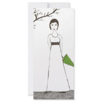 Jane Austen rice Custom Rack Card