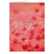 Jane Austen Valentine's Day Card CUSTOMIZED