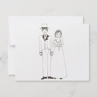 Jane Austen Wedding invitation