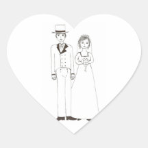 Jane Austen Wedding Sticker
