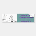 Jane Austen Writing Bumper Sticker