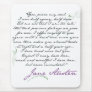 Jane Austen's Persuasion Quote #1 Mouse Pad