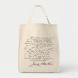 Jane Austen's Persuasion Quote #1 Tote Bag